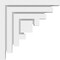 Ekena Millwork Standard Landon Architectural Grade PVC Bracket, 2"W x 9"D x 9"H BKTP02X09X09LAN - alternate 4